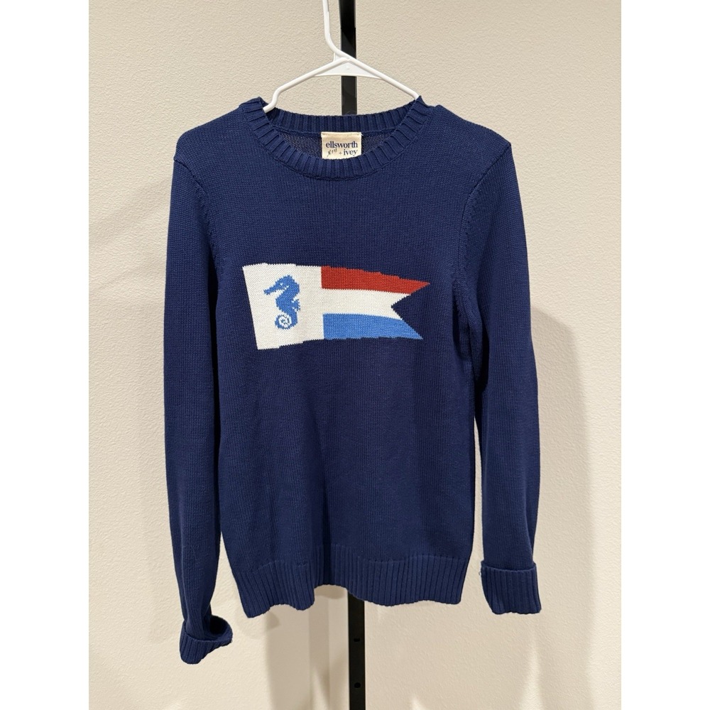 Ellsworth & Ivey Burgee Flag Sweater Navy Size S